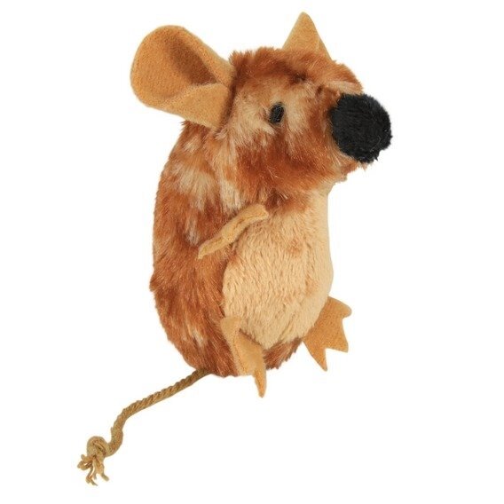 Іграшка Миша з мікрочіпом, 8 см, плюш, коричневий Trixie від компанії MY PET - фото 1