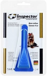 Інспектор, Inspector - краплі від зовнішніх і внутрішніх паразитів для собак до 4 кг від компанії MY PET - фото 1