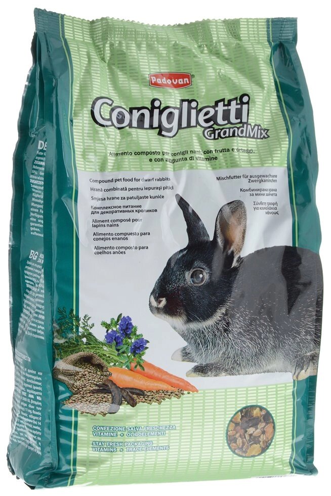 Комплексний збалансований основний корм для кроликів GRANDMIX CONIGLIETTI від компанії MY PET - фото 1