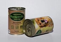 Консерви Baskerville для собак півень з рисом і цукіні 800 від компанії MY PET - фото 1
