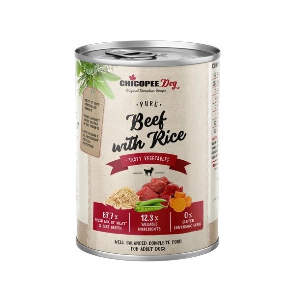 Консерви для собак яловичина з рисом Chicopee Dog Adult Pure Beef & Rice 0.8 від компанії MY PET - фото 1