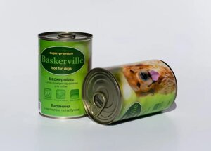 Консерви Baskerville (Баськервіль) БАРАНИНА з картоплею і гарбузом 400