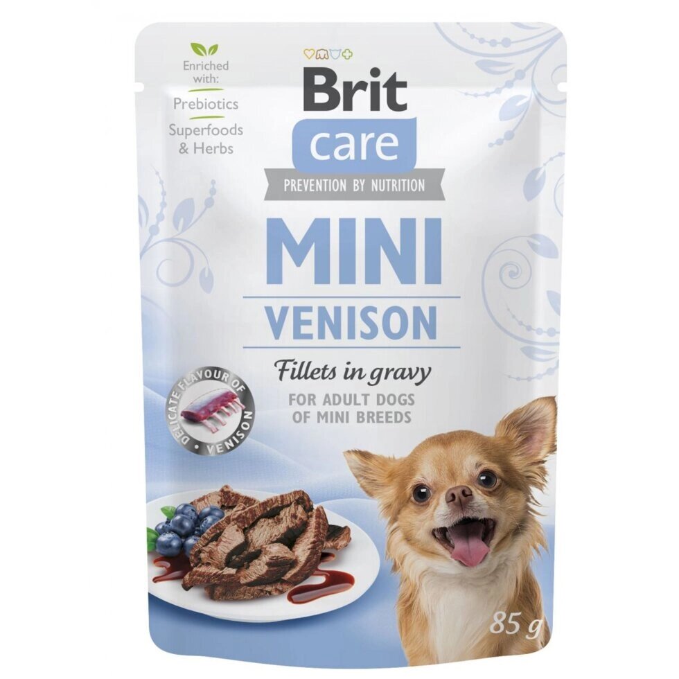 Корм Brit Care вологий для собак Брит Кеа Міні з філе дичини в соусі 85г від компанії MY PET - фото 1