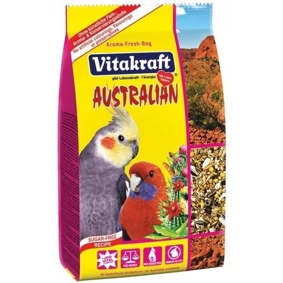 Корм для середніх австралійських папуг Vitakraft Australian 750г від компанії MY PET - фото 1