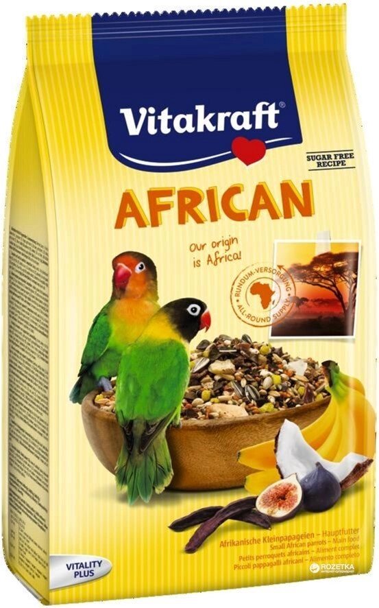 Корм для великих середніх папуг нерозлучник Vitakraft African 750 г від компанії MY PET - фото 1