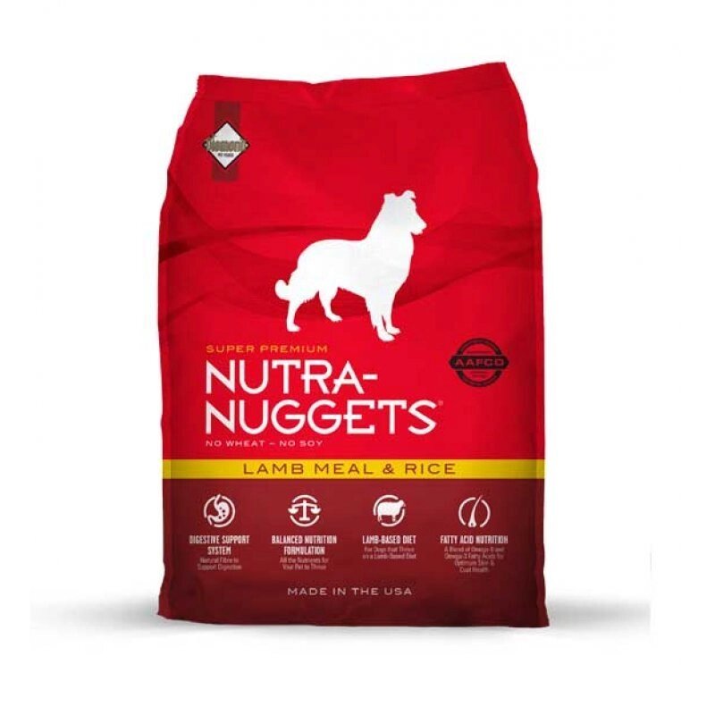Корм Nutra Nuggets Lamb & Rice (Нутра Нагетс) червона з ягням 15kg від компанії MY PET - фото 1