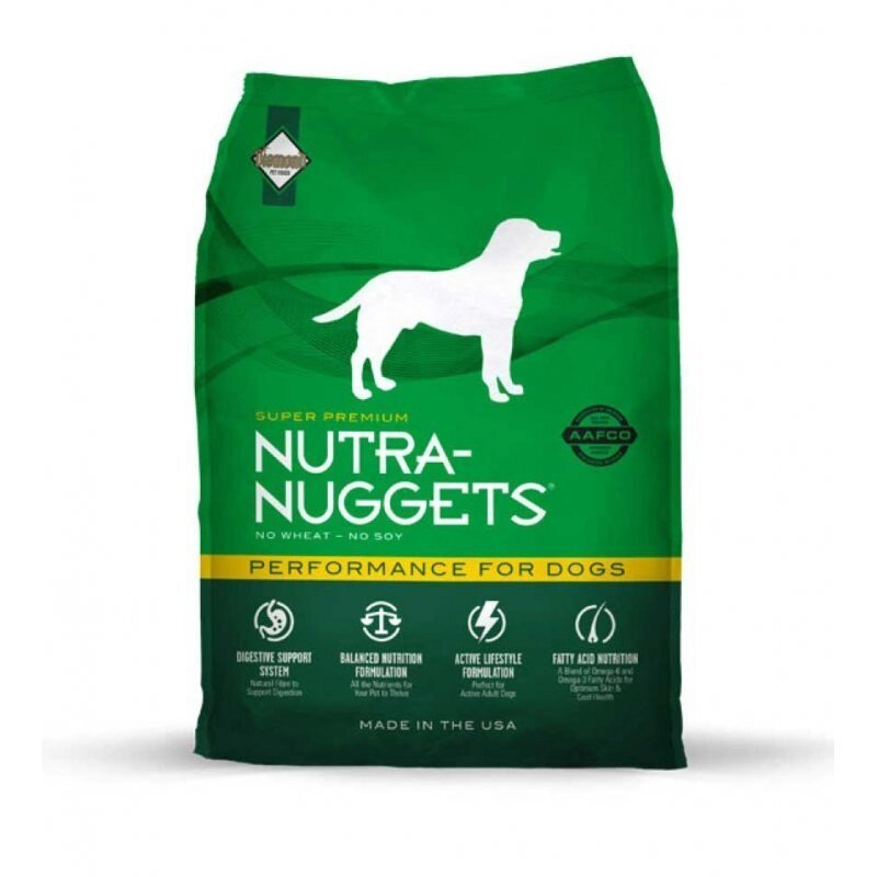 Корм Nutra Nuggets Performance (Нутра Нагетс) зелена для дорослих собак 15кг від компанії MY PET - фото 1