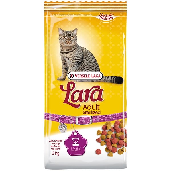 Lara СТЕРІЛАЙЗІД (Sterilized) полегшений корм для стерилізованих котів з куркою 10 від компанії MY PET - фото 1