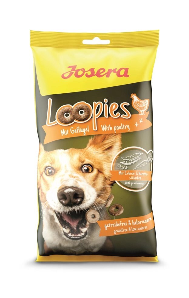 Ласощі для собак Josera Loopies Mit Geflugel домашня птиця 150г*11 від компанії MY PET - фото 1