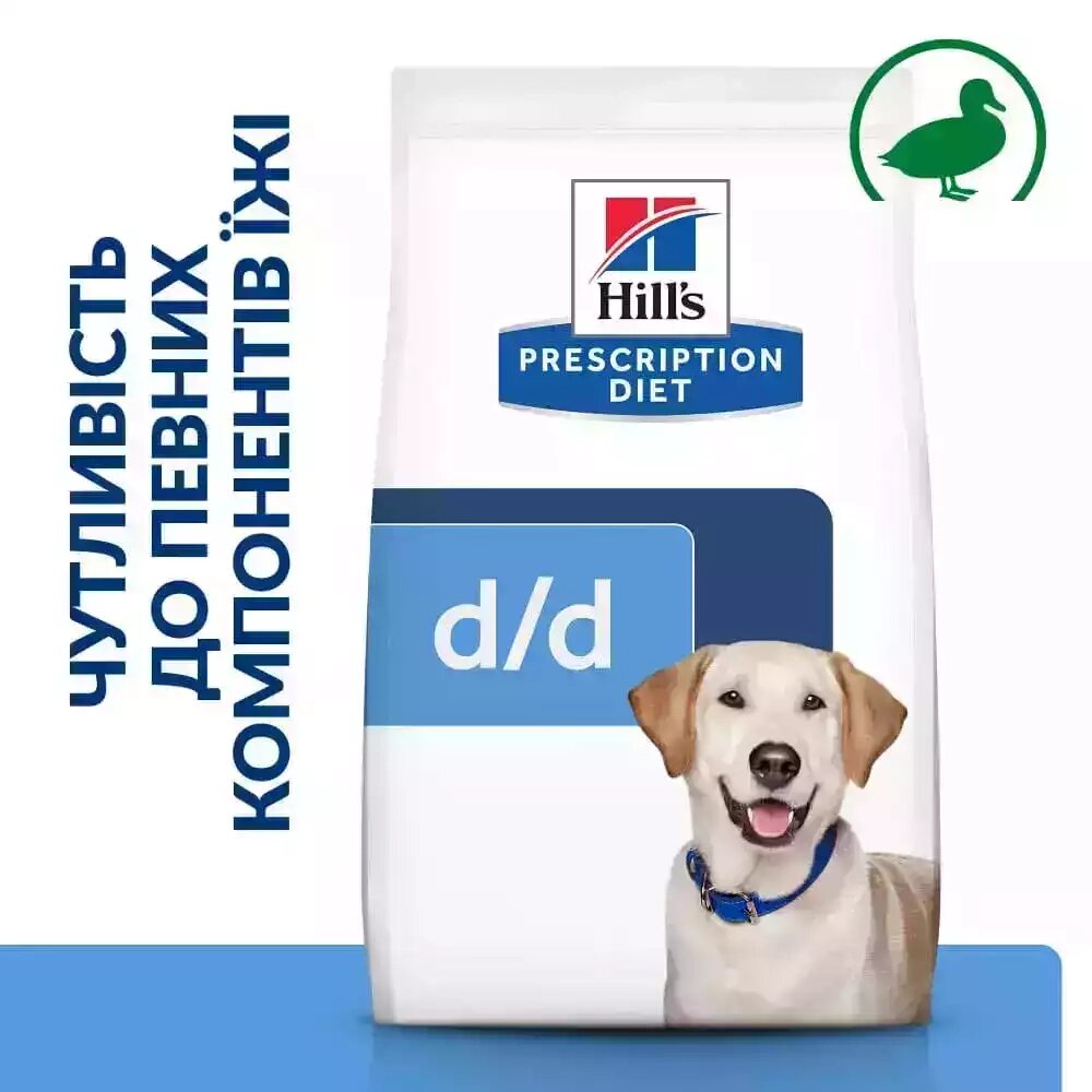 Лікувальний корм для собак Hill's Prescription Diet d/d Food Sensitivities  з качкою та рисом 12 від компанії MY PET - фото 1
