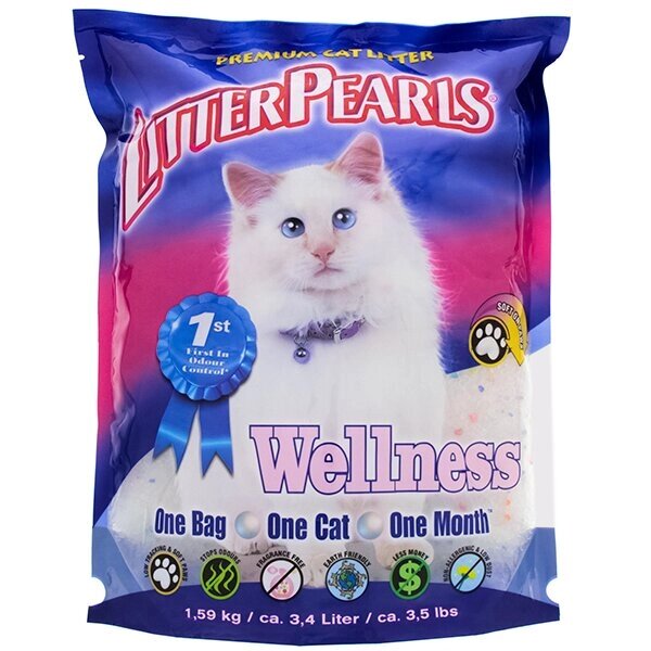 Litter Pearls велнес (Wellness) кварцовий наповнювач для туалетів котів від компанії MY PET - фото 1