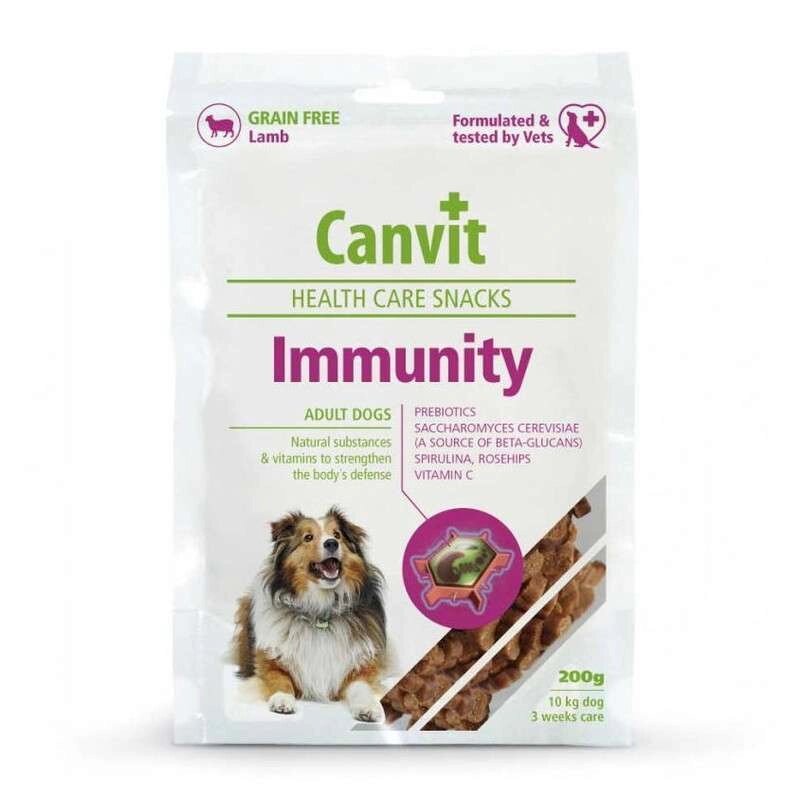 Напіввологі ласощі для зміцнення імунітету собак Canvit (Канвіт) Immunity Snack  200г від компанії MY PET - фото 1