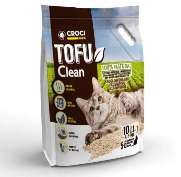 Наповнювач Croci Tofu Clean 10 л від компанії MY PET - фото 1