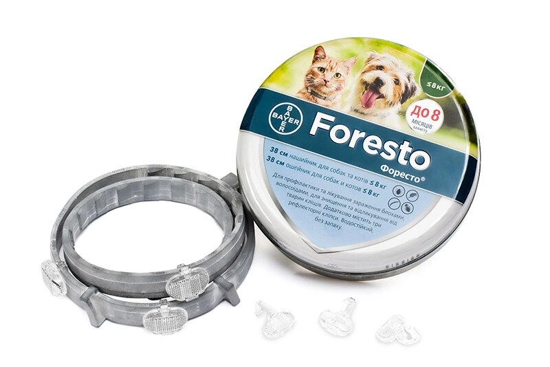 Нашийник Форесто від кліщів, бліх, вошей і волосоїдів для собак Foresto 38см від компанії MY PET - фото 1