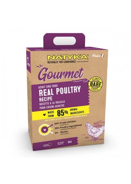 NATYKA Gourmet Adult Poultry напіввологий корм для дорослих собак (курка) від компанії MY PET - фото 1