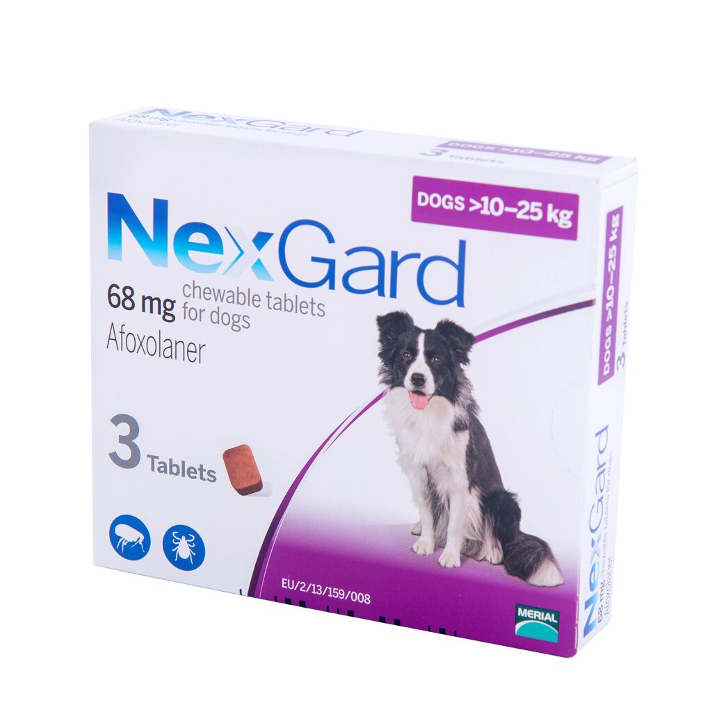 Нексгард Merial NexGard для собак L 10-25кг 3 таблетки від компанії MY PET - фото 1