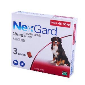 Merial NexGard для собак XL (25-50кг) 3 таблетки