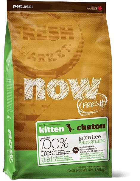 NOW Fresh KITTEN беззерновой корм для кошенят 3,63 від компанії MY PET - фото 1