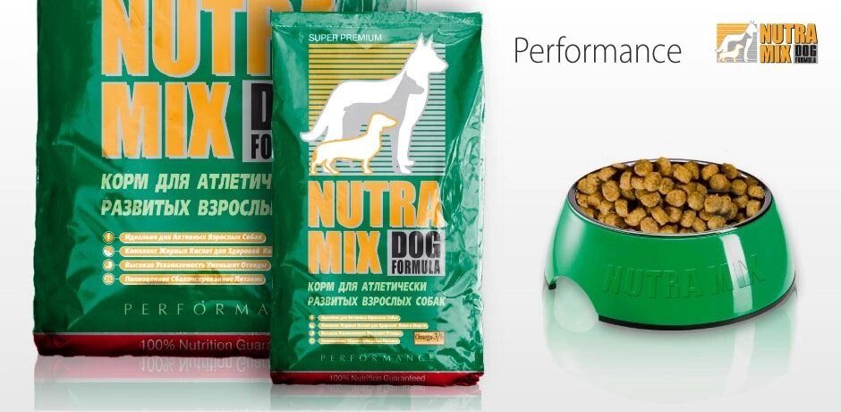 Nutra Mix (Нутра Мікс) Performance корм для активних собак 18.14кг від компанії MY PET - фото 1