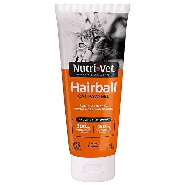 Nutri-Vet Hairball Salmon НУТРІ-ВЕТ ВИВЕДЕННЯ ШЕРСТІ ЛОСОСЬ гель для котів 89мл від компанії MY PET - фото 1