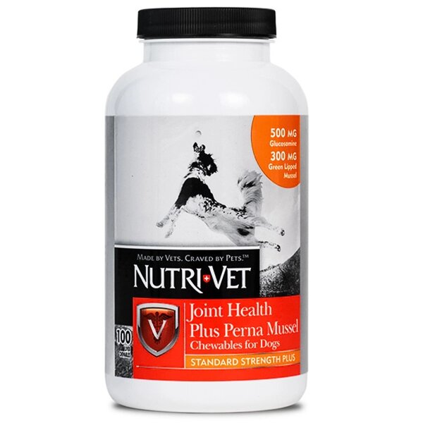 Nutri-Vet Joint Health Plus Perna Mussel ЗДОРОВ'Я СУСТАВОВ СТАНДАРТ ПЛЮС з глюкозаміном, мідіями, МСМ для собак 100таб від компанії MY PET - фото 1