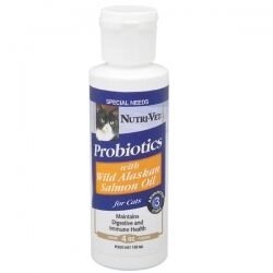 Nutri-Vet пробіотики з маслом лосося (Probiotics Salmon Oil) для котів 118мл від компанії MY PET - фото 1