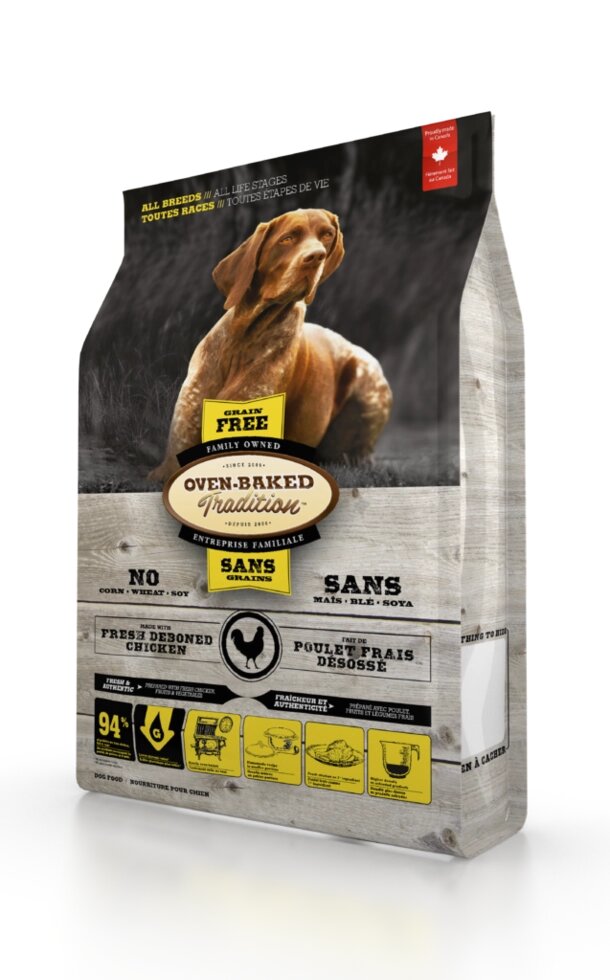 Oven-Baked Tradition Grain-Free All Breed Chicken беззерновой корм для собак і цуценят всіх порід курка 11,34 від компанії MY PET - фото 1