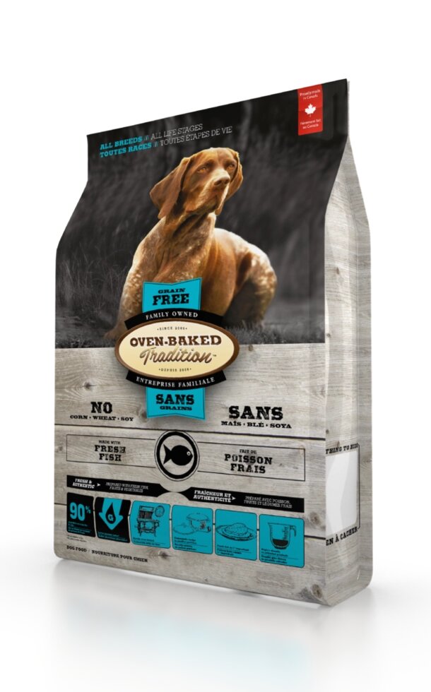Oven-Baked Tradition Grain-Free All Breed Fish беззерновой корм для собак і цуценят всіх порід риба 11.34 від компанії MY PET - фото 1