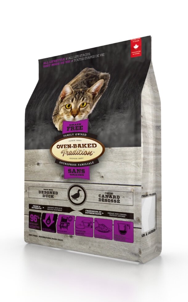 Oven-Baked Tradition Grain-Free Duck беззерновой корм для кішок і кошенят качка від компанії MY PET - фото 1