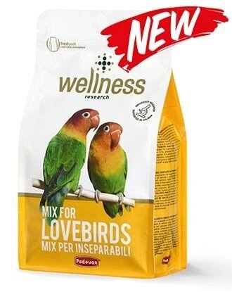 Padovan Wellness parrocchetti lovebirds комплексний корм для нерозлучники 850г від компанії MY PET - фото 1