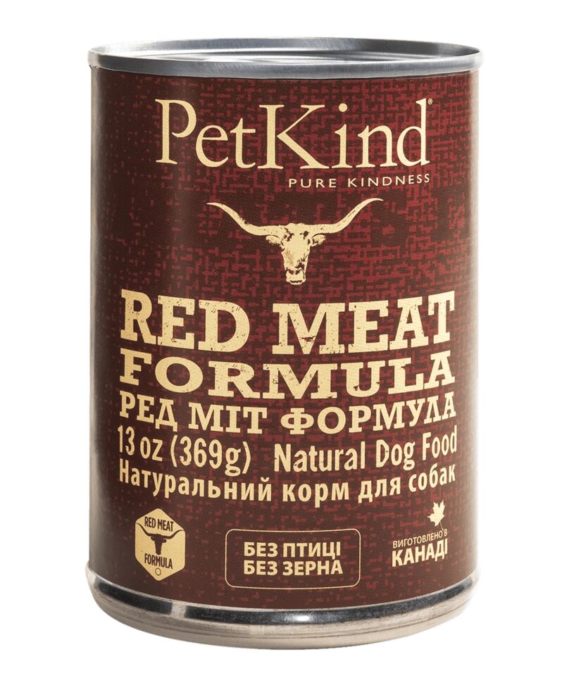 PetKind Red Meat Formula консерви для собак всіх порід і вікових груп яловичина, яловичий рубець від компанії MY PET - фото 1