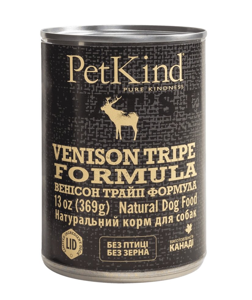 PetKind Venison Tripe Formula консерви для собак всіх порід і вікових груп оленина, яловичий рубець від компанії MY PET - фото 1