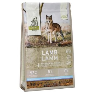 Сухий корм для дорослих собак Isegrim Adult Steppe Lamb with Berries Ягня з ягодами та дикорослими травами