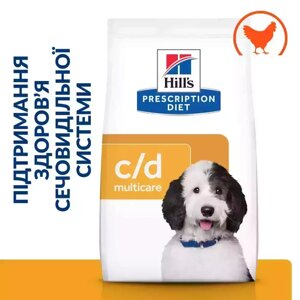 Лікувальний корм Hill's Prescription Diet C/D Multicare Urinary Care для собак з куркою