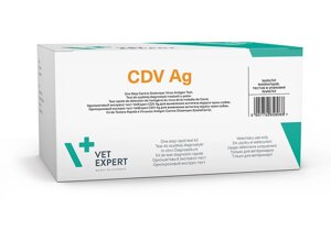 Експрес-тест CDV Ag, вірус чуми собак, 5 шт