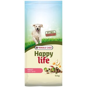 Happy Life Adult with Lamb ХЕППІ ЛАЙФ ЯГНЯ сухий преміум корм для собак середніх та великих порід