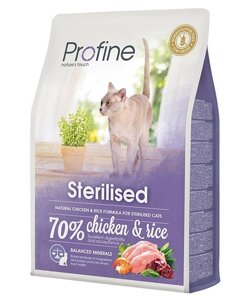 Сухий корм Профайн Profine Sterilised Chicken and Rice для стерилізованих і кастрованих котів і котів, курка / рис
