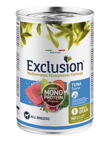 Exclusion Noble Grain Adult Tuna All Breeds консервований корм з тунцем для дорослих собак усіх порід