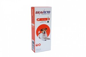 Бравекто Bravecto Spot on S краплі від бліх і кліщів для собак 4,5-10 кг