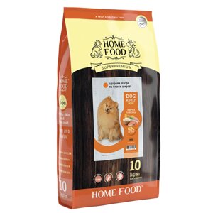 Home Food DOG ADULT MINI Здорова шкіра та блиск шерсті «Індичка та лосось»