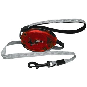 Flamingo Dogx2GO Belt Glassy L поводок рулетка для собак до 35кг, світловідбиваючі стрічка, 2м