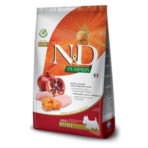 Беззерновой корм Farmina N&D Grain Free Pumpkin Dog Chicken & Pomegranate Adult Mini