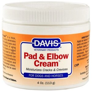 Davis Pad & Elbow Cream загоює крем для лап і ліктів собак і коней