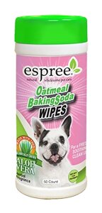 Espree Oatmeal Baking Soda Wipes Вологі серветки для собак з харчовою содою і протеїнами вівса