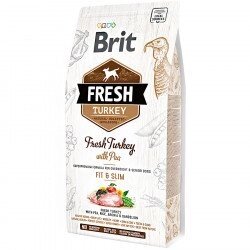 Brit Fresh Adult Turkey with Pea корм для собак з надмірною вагою і літніх собак індичка, горошок