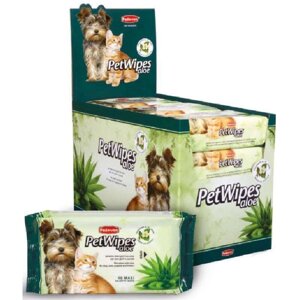 Padovan (Падован) Pet Wipes Aloe Очищуючі серветки з алое і ароматом зеленого чаю для собак, кішок і цуценят 40шт.