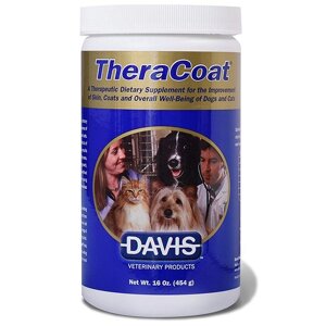 Davis TheraCoat Девіс дієтична добавка для вовни собак і котів