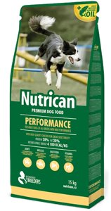 Сухий корм для дорослих активних собак всіх порід Nutrican Performance 15 kg