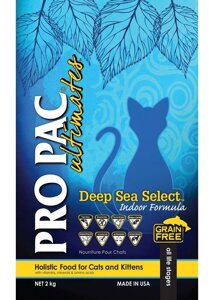 Pro Pac Cat Deep Sea Select Indoor Formula беззерновой корм для кошенят і дорослих кішок (біла риба)