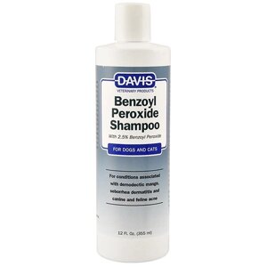 Davis Benzoyl Peroxide Shampoo Девіс 2,5% шампунь для собак і котів з демодекозом і дерматитами